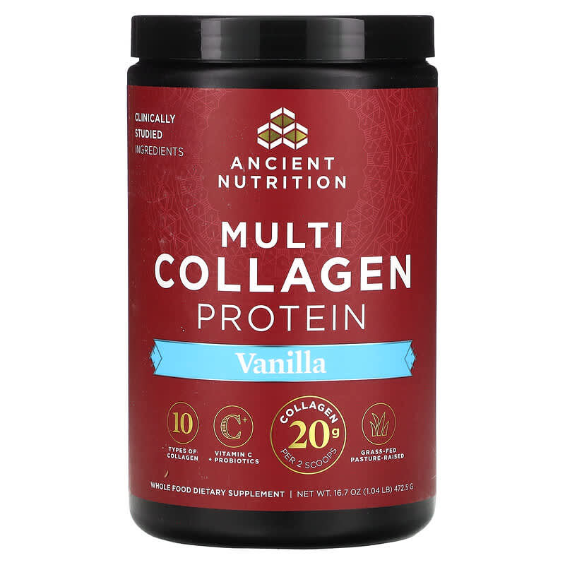 Ancient Nutrition Multi Collagen Protein Powder Vanilla 475 grams