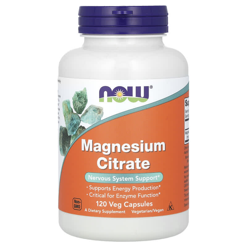 Now Magnesium Citrate  120 vcaps