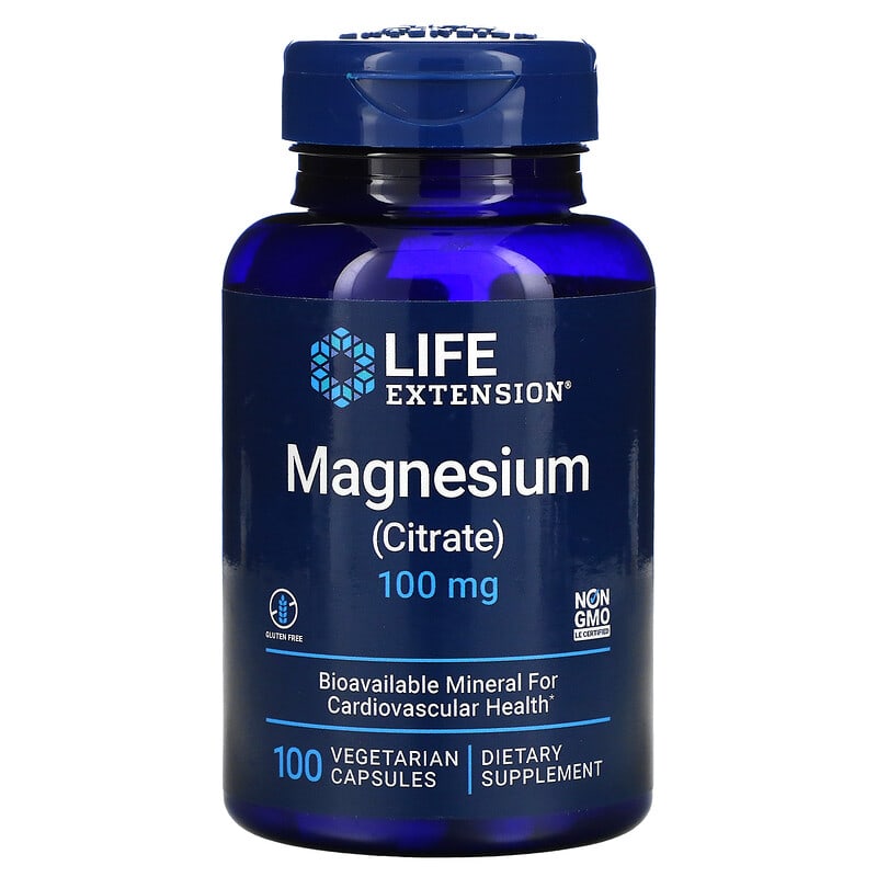 Life Extension Magnesium Citrate (160mg)  100 vcaps