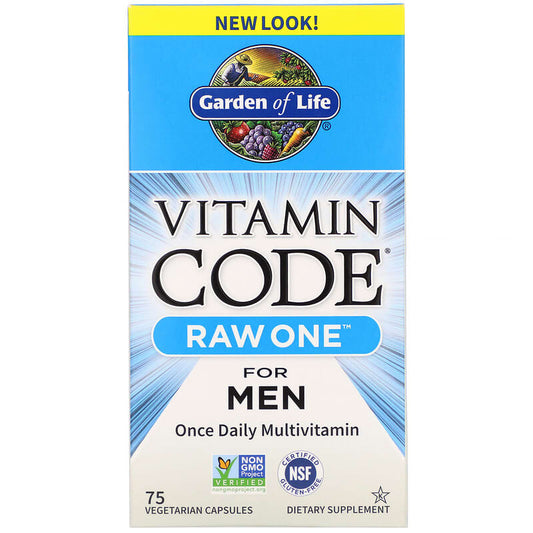 Garden Of Life Vitamin Code - Raw One for Men  75 vcaps