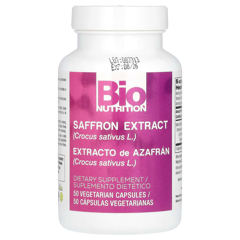 Bio Nutrition Saffron Extract (88.5mg)  50 vcaps