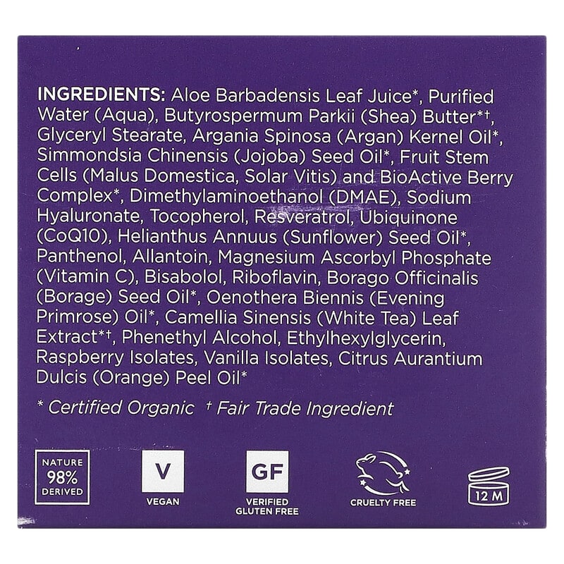 Andalou Naturals Hyaluronic DMAE Lift & Firm Cream Age Defying 1.7 oz