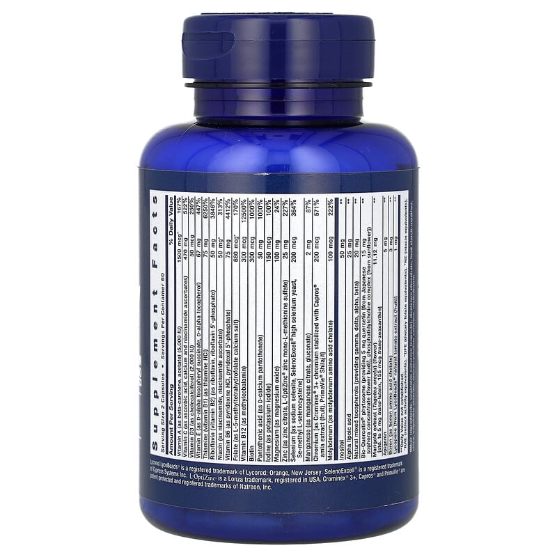 Life Extension Two-Per-Day Capsules  120 caps