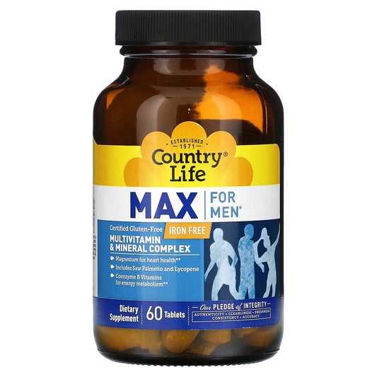 Country Life Max For Men  60 tabs