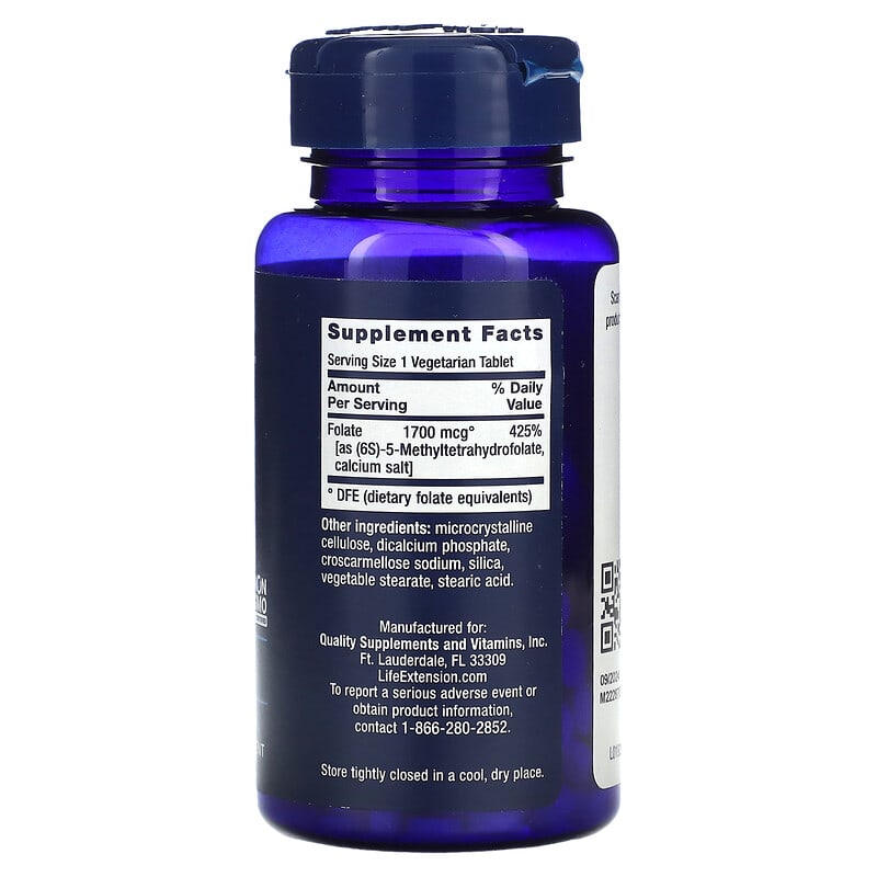 Life Extension Optimized Folate (1000mcg)  100 tabs