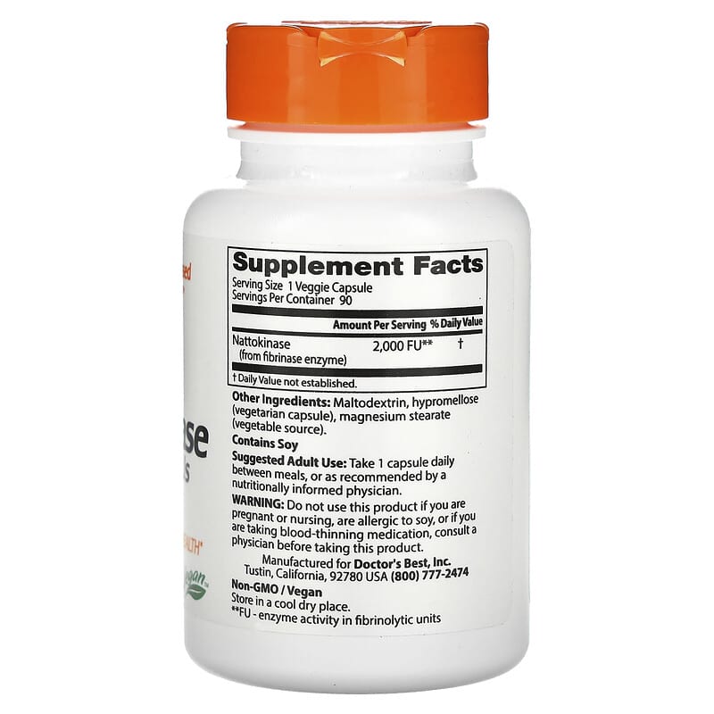 Doctor's Best Nattokinase (2,000FUs)  90 vcaps
