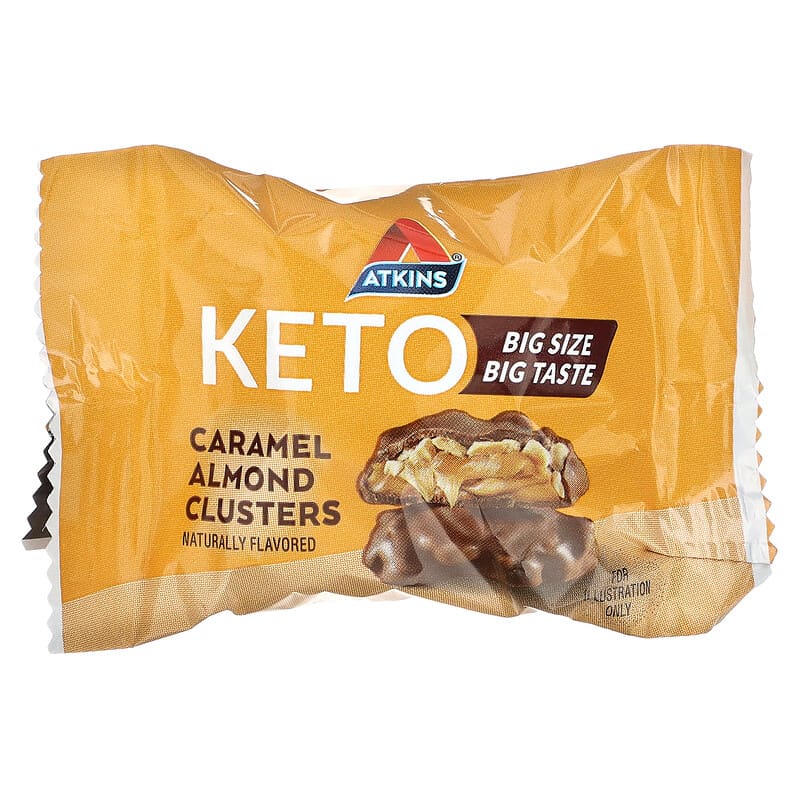 Atkins Keto Treat Caramel Almond Clusters 8 count