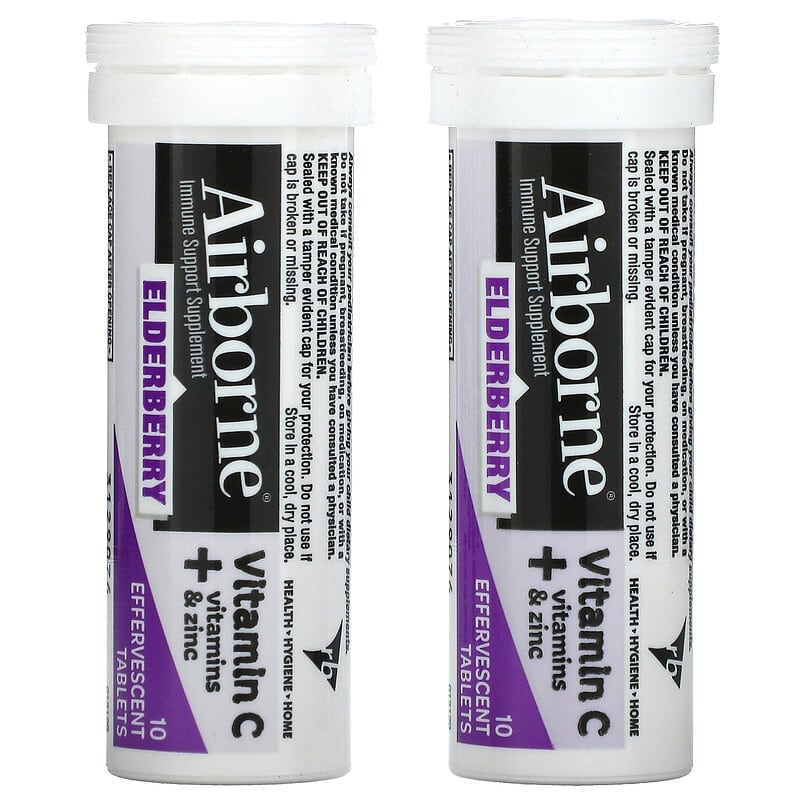 Airborne Airborne Elderberry - Effervescent Tablets Berry 20 tabs