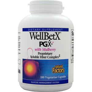 Natural Factors WellBetX PGX with Mulberry  180 vcaps