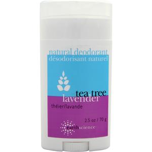 Earth Science Natural Deodorant Tea Tree Lavender 2.5 oz