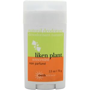 Earth Science Natural Deodorant Liken Plant (Unscented) 2.5 oz