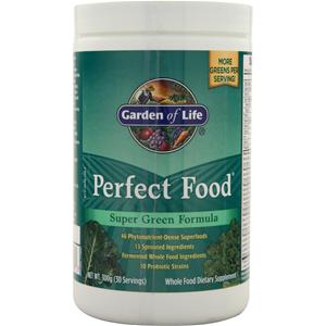 Garden Of Life Perfect Food Powder - Super Green Formula  300 grams