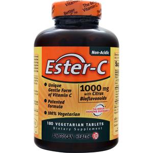 American Health Ester-C with Citrus Bioflavonoids (1000mg)  180 tabs