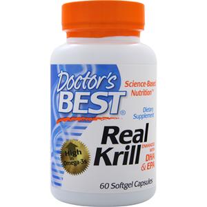 Doctor's Best Real Krill - Enhanced with DHA & EPA  60 sgels
