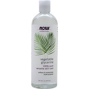 Now Vegetable Glycerine 100% Pure Versatile Skin Care  16 fl.oz