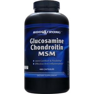 BodyStrong Glucosamine Chondroitin and MSM  480 caps