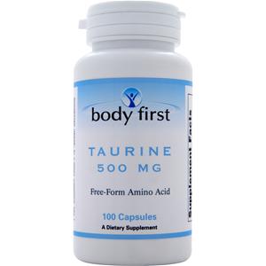 Body First Taurine (500mg)  100 caps