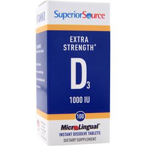 Superior Source MicroLingual Extra Strength D3 (1000IU)  100 tabs