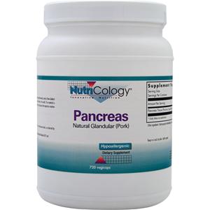 Nutricology Pancreas - Natural Glandular (Pork)  720 vcaps