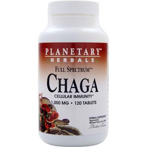 Planetary Formulas Full Spectrum Chaga (1000mg)  120 tabs