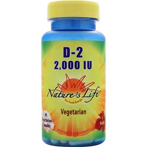Nature's Life D-2 (2,000IU)  90 vcaps