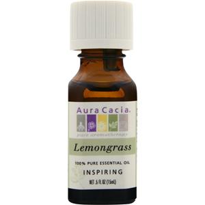 Aura Cacia Lemongrass 100% Pure Essential Oil  0.5 fl.oz