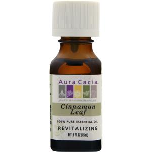 Aura Cacia Cinnamon Leaf 100% Pure Essential Oil  0.5 fl.oz