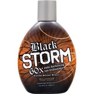 Millennium Tanning Black Storm 60x Auto-Darkening Tan Extreme Silicone Bronzer 13.5 fl.oz
