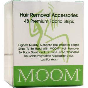 Moom Hair Removal Premium Fabric Strips  48 strip