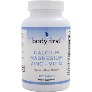 Body First Calcium Magnesium Zinc + Vit D  120 tabs