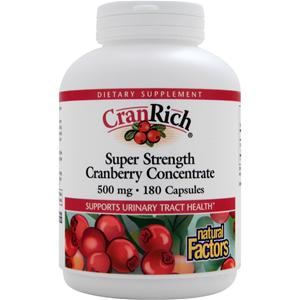 Natural Factors CranRich - Super Strength Cranberry Concentrate (500mg)  180 caps