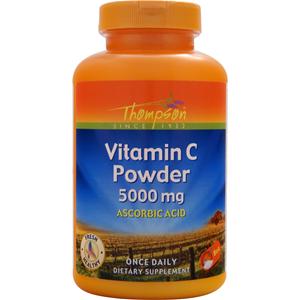 Thompson Vitamin C Powder - Ascorbic Acid (5000mg)  8 oz