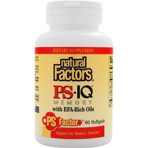 Natural Factors PS IQ Memory with EFA-Rich Oils  60 sgels
