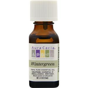 Aura Cacia Wintergreen 100% Pure Essential Oil  0.5 fl.oz