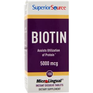 Superior Source Biotin (5000mcg)  100 tabs