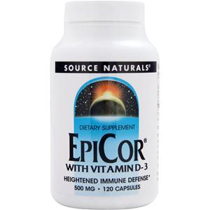 Source Naturals EpiCor With Vitamin D-3  120 caps