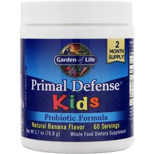 Garden Of Life Primal Defense Kids - Probiotic Formula Banana 2.7 oz