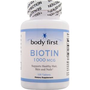 Body First Biotin (1000mcg)  120 tabs