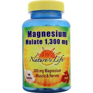 Nature's Life Magnesium Malate (1,300mg)  100 tabs