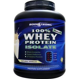 BodyStrong 100% Whey Protein Isolate - Natural Vanilla 5 lbs