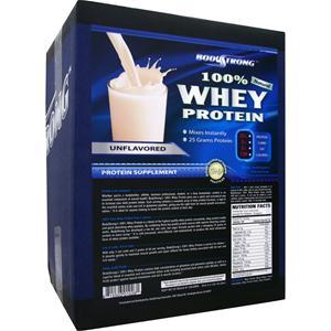 BodyStrong 100% Whey Protein - Natural Unflavored 10 lbs