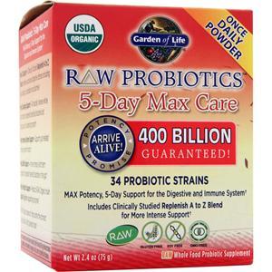 Garden Of Life Raw Probiotics - 5-Day Max Care  75 grams