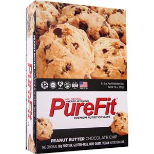 Purefit PureFit Nutrition Bar Peanut Butter Choc. Chip 15 bars