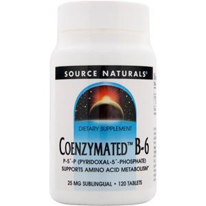 Source Naturals Coenzymated B-6  120 tabs