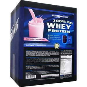 BodyStrong 100% Whey Protein - Natural Strawberry 10 lbs