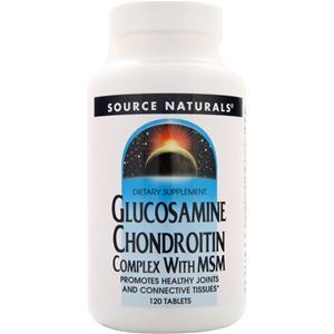 Source Naturals Glucosamine Chondroitin Complex with MSM  120 tabs