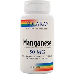 Solaray Manganese (50mg)  100 caps