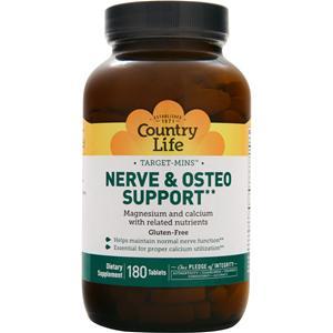 Country Life Target-Mins - Nerve & Osteo Support  180 tabs