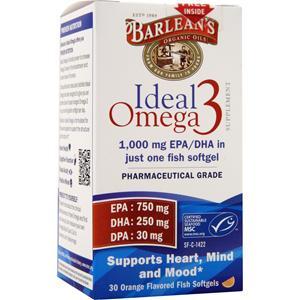 Barlean's Ideal Omega 3 Orange 30 sgels
