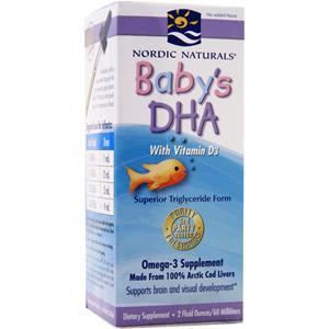 Nordic Naturals Baby's DHA with Vitamin D3  2 oz